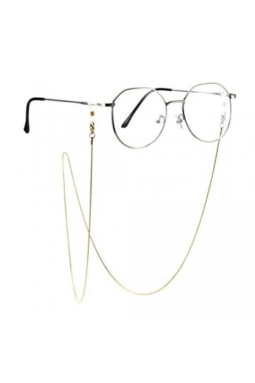 HOOENG Chaînes de Lunettes Sangle de Lunettes for Femmes Masque Facial en métal Longe Mode Simple Sangles de Lunettes de Sole