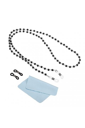 PATIKIL Chaînes de lunettes élégantes pour femme, sangle de lunettes de soleil, support de perles avec boucles pour lire des 
