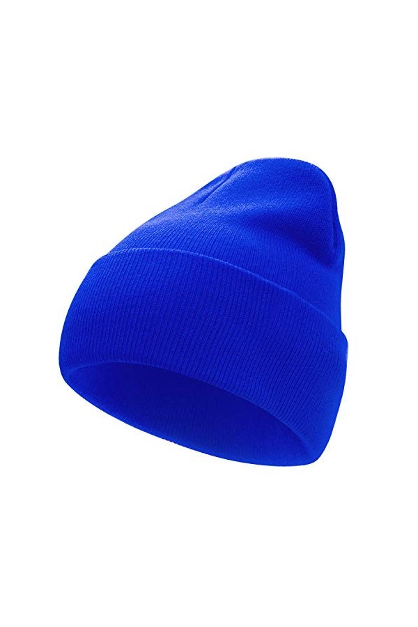 MOSNOW Bonnet pour homme et femme en acrylique pour la collection dhiver - Noir - Large