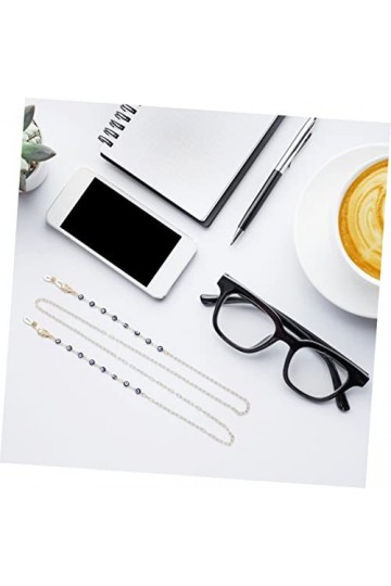 HEALEEP Écouteur Chaîne Anti-Perte Perle Lunettes De Soleil Cordon De Lunettes Lunettes Sangle De Lunettes Support De Cou De 