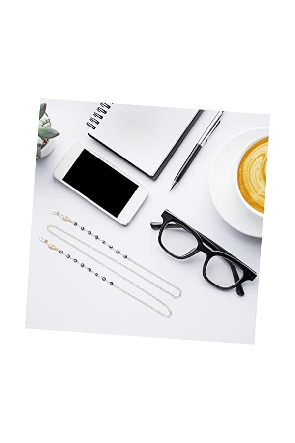 HEALEEP Écouteur Chaîne Anti-Perte Perle Lunettes De Soleil Cordon De Lunettes Lunettes Sangle De Lunettes Support De Cou De 