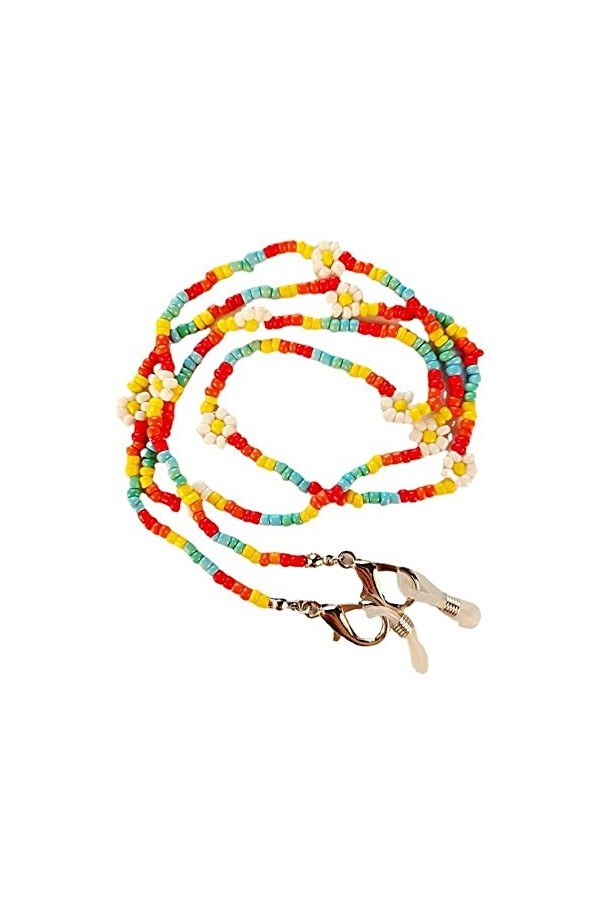 Gyrosphere Chaînes Sangle de Lunettes for Femmes coloré perlé Masque lanière élégant Lunettes Cordon Lunettes de Soleil Sangl