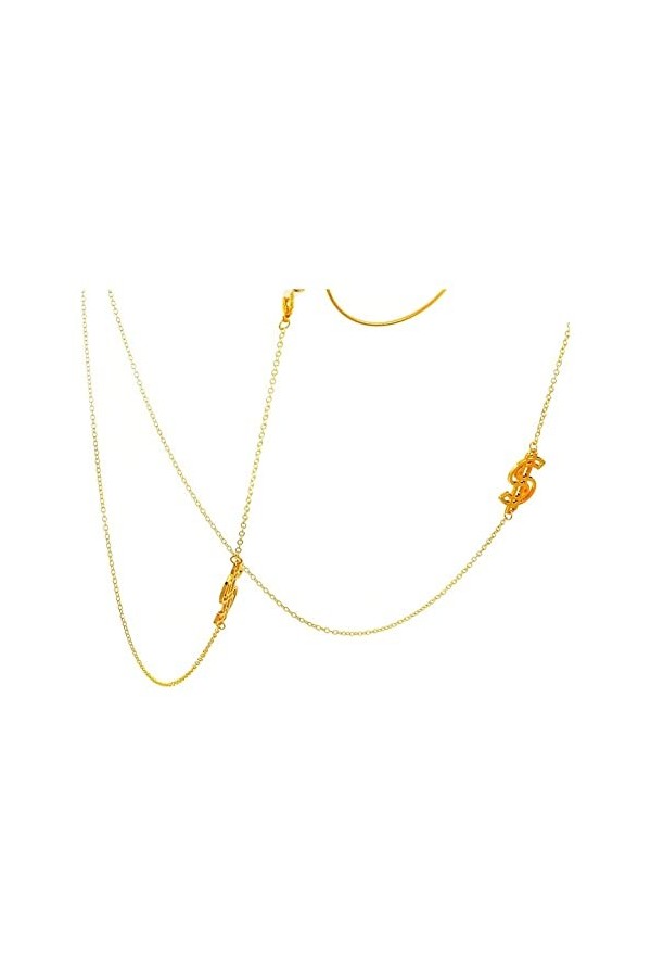 Gyrosphere Sangle de Lunettes Lunettes lanière for Femmes Dollar Pendentif Collier en métal Simple élégant Support chaînes Lu