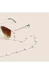 WEPINS Sangle de Lunettes Lunettes chaînes for Femmes bohême rétro Ellipse Perle Anti-Perte Mode Lunettes Cordon