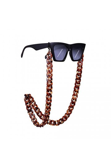 VALICLUD Chaîne de Lunettes Antidérapant Écaille de Tortue Lunettes Cordons Sangle de Support de Lunettes de Soleil pour Femm