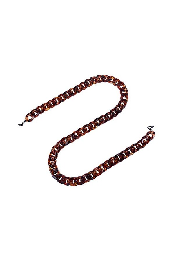 VALICLUD Chaîne de Lunettes Antidérapant Écaille de Tortue Lunettes Cordons Sangle de Support de Lunettes de Soleil pour Femm