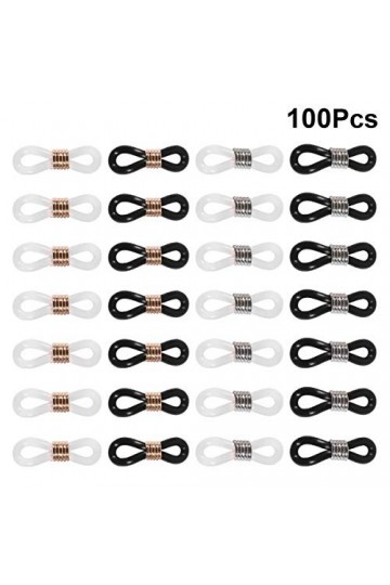 SUPVOX embout en caoutchouc métallique connecteur de retenue pour lunettes chaîne de lunettes lunettes de soleil cordon de sp