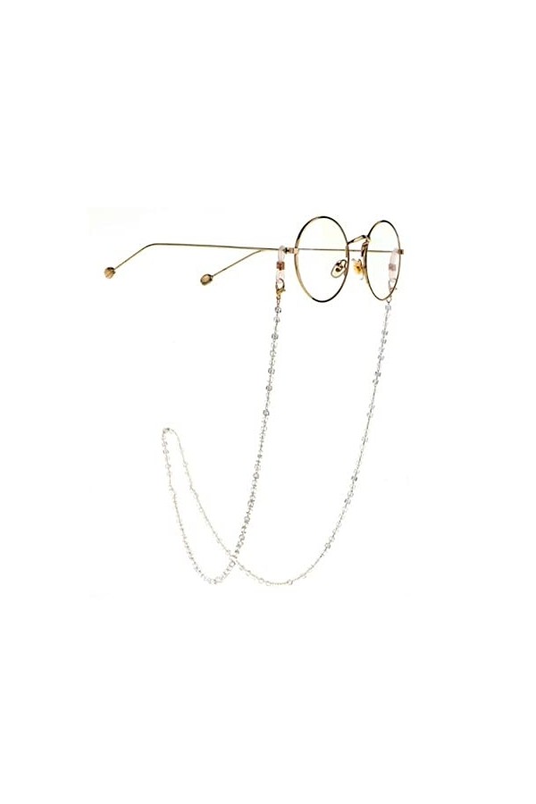 KEMUDO Lunettes sangle lunettes chaînes for femmes cristal perlé lunettes retenue élégant lunettes cordon