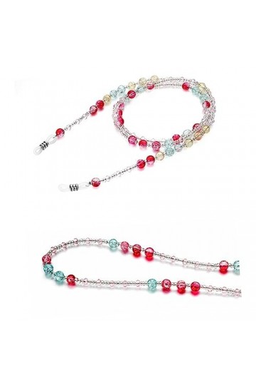 KALLORY 2 Pièces Chaîne De Chaînes De Lunettes Pour Femmes Lunettes Bracelet De Lunettes Chaîne De Verre Collier Chaîne De Lu