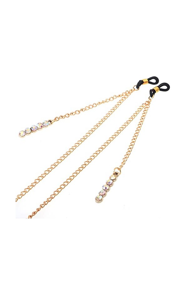 ENLLY Chaînes de Lunettes de Lunettes for Femmes Chaînes de Masque en métal avec Pendentif en Strass Cordon de Lunettes éléga