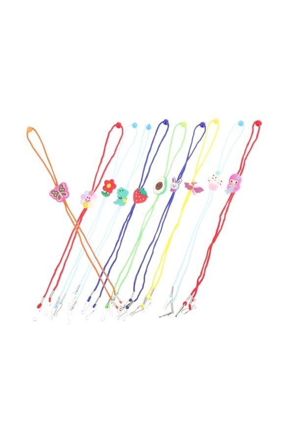 COOLHIYA 10 Pièces Sangle De Lunettes Pour Enfants Sangle De Lunettes De Natation Cordon De Lunettes Chaînes Autres Que Les L