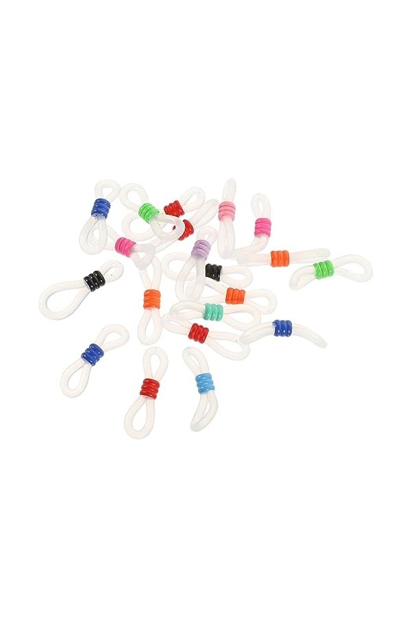 ABOOFAN 60Pcs Support De Chaîne De Lunettes Cordon De Retenue Pour Lunettes Lunettes De Soleil Connecteur De Chaîne Extrémité