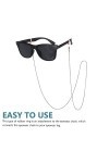 ABOOFAN 60Pcs Support De Chaîne De Lunettes Cordon De Retenue Pour Lunettes Lunettes De Soleil Connecteur De Chaîne Extrémité