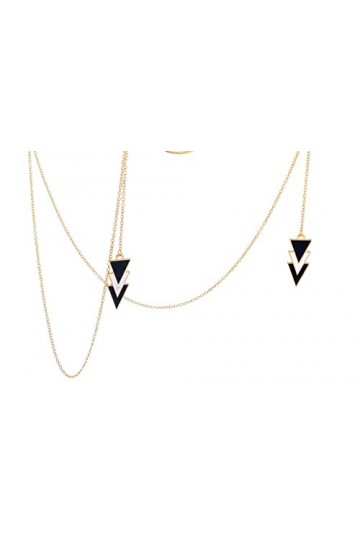 ENLLY Lunettes lanière Sangle de Lunettes for Femmes Triangle Pendentif métal Masque chaînes Mode Lunettes Cordon