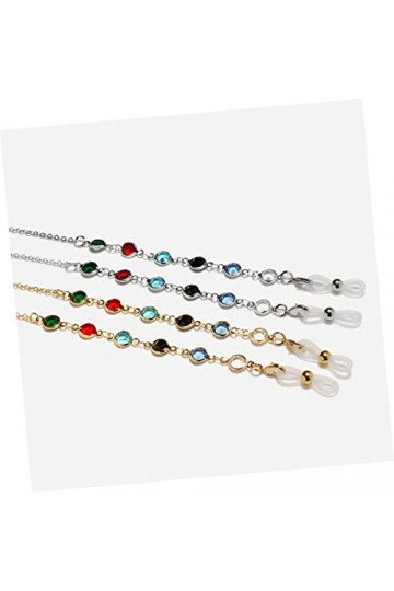 CALLARON 2 Pcs Porte-Lunettes Perlé Femmes Lunettes Chaîne Cordon De Lunettes De Retenue Lunettes Chaîne Cordon Perlé Cordon 