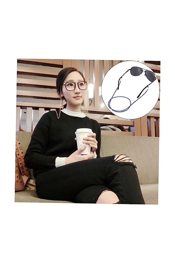 BUTIFULSIC 4 Pièces Chaîne De Lunettes Lunettes Lanière Lunettes Cordon Sangle De Lunettes Pour Femmes Sangles De Lunettes De