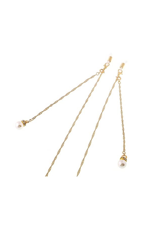 HOOENG Chaînes de Lunettes Longe de Lunettes for Femmes Pendentif Perle Chaînes de Masque en métal Cordon élégant Lunettes Ch