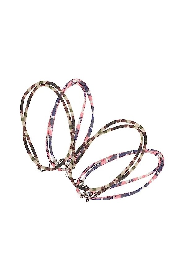 Uonlytech 4 Pièces Lunettes Corde Porte-Lunettes Lunettes Sangle Chaîne De Lunettes Lunettes Lanière Lunettes Sangle Pour Cor