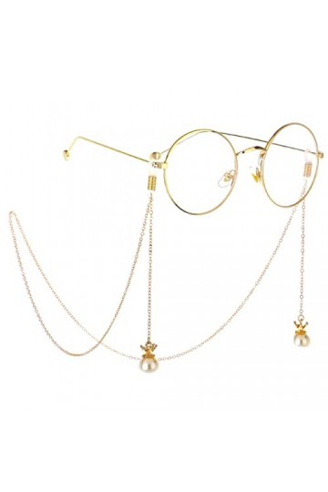 ENLLY Lunettes Lunettes Chaînes for Femmes Couronne Perle Pendentif Masque Chaînes Mode Lunettes Cordon