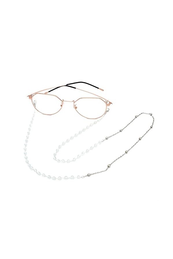 ENLLY Lunettes Chaînes Sangle De Lunettes for Femmes Perlé Lunettes De Retenue Simple Élégant Cordon De Lunettes