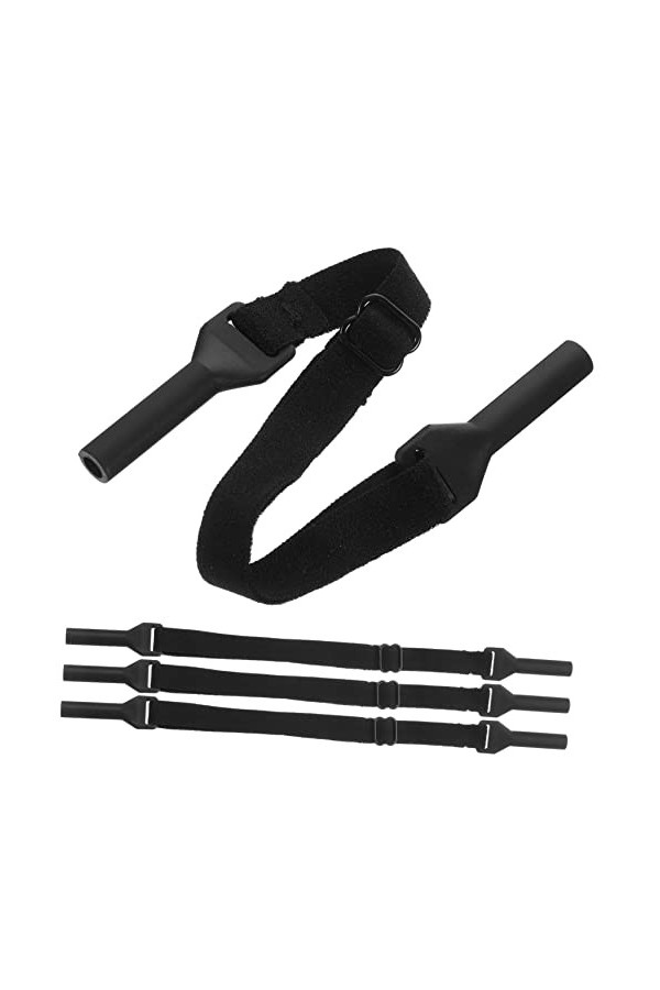 Hemobllo 4 Pièces Réglable Lunettes Cordon Silicone Masque Lanière Lunettes Sangle Masque Titulaire Lanière Sport Lunettes Sa