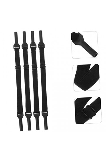 Hemobllo 4 Pièces Réglable Lunettes Cordon Silicone Masque Lanière Lunettes Sangle Masque Titulaire Lanière Sport Lunettes Sa