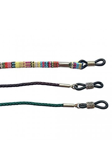 SOMEER Lot de 3 chaînes à lunettes Happy Racing pastel 