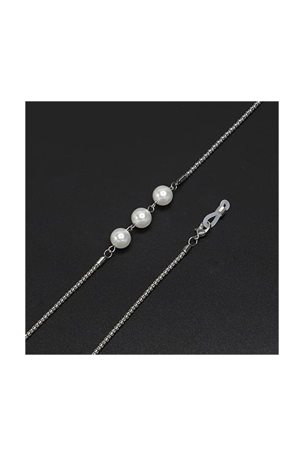 HOOENG Chaînes Sangle De Lunettes for Femmes Vintage Perle Perlée Masque Chaînes Élégant Titulaire Chaînes Lunettes Cordon
