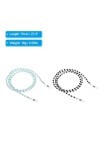 PATIKIL Lot de 2 chaînes de lunettes élégantes pour femme, sangle de lunettes de soleil, support de perles pour la lecture, l