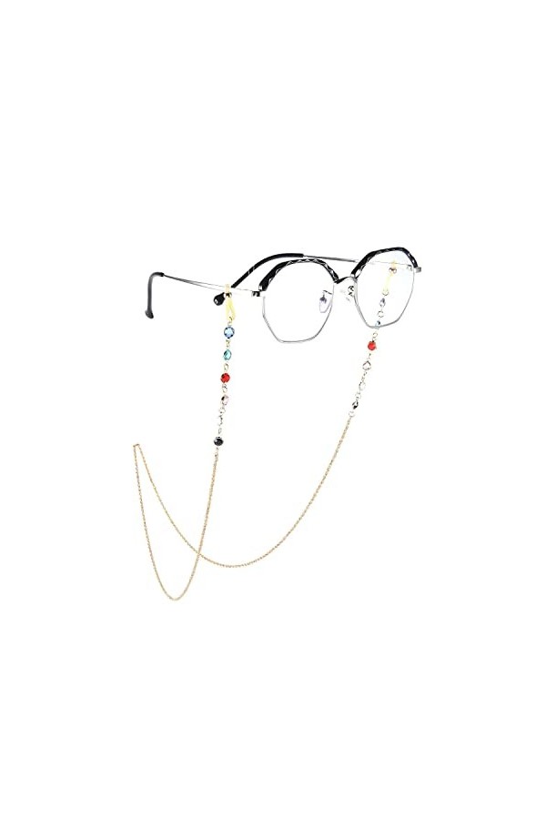 HOOENG Chaînes de Lunettes de Sangle for Femmes Crochets doreille antidérapants et Cordon de Lunettes élégant en Silicone