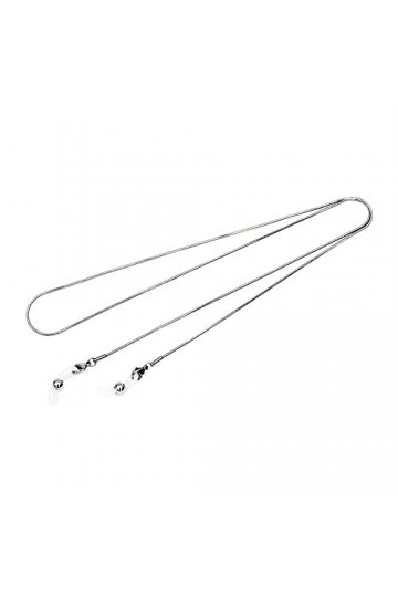 KEIOMI Chaînes de Lunettes de Sangle for Femmes Cordon de Masque de Visage en Acier Inoxydable Cordon de Lunettes élégant Co