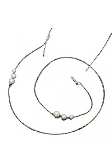 HOOENG Lunettes chaînes de Lunettes for Femmes Perle Simple Lunettes retenue Mode Lunettes de Soleil Sangles Lunettes Cordon 