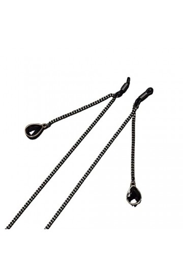 Gyrosphere Lunettes Longe Lunettes Chaînes for Femmes Noir Cristal Pendentif Cou Chaîne De Mode Cordon Lunettes Chaîne Chaîne