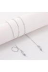 Coeur Lunettes Chaîne Cordon Titulaire Courroie De Cou Corde Lunettes Or Couleur Argenté Lanière pour Femmes Lecture Lunettes
