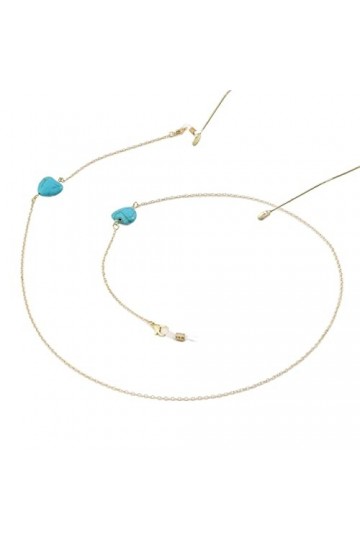 Gyrosphere Chaînes de Lunettes Lunettes lanière for Femmes Coeur Perles en métal Masque chaînes élégant Cordon Porte-Lunettes