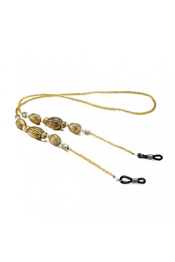 Gyrosphere Chaînes de Lunettes de Lunettes for Femmes perlées Autour du Cou Sangle Vintage élégant Support chaînes Lunettes C