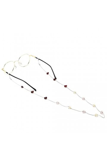 WEPINS Chaînes Sangle De Lunettes for Femmes Vintage Cristal Perlé Masque Chaînes Mode Lunettes Cordon Valentines Day Decor
