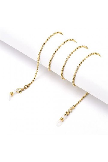 DJLORD Chaînes Lunettes Longe for Femmes Simple Métal Masque Longe Mode Lunettes Cordon