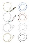 8 Pièces Chaînes de Lunettes cordon lunettes femme Sangle de Lunettes de Soleil en Perles Chaîne de Retenue de Lunettes Éléga