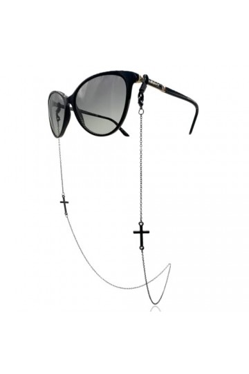 GERNEO® Rome - Chaîne de lunettes résistante à la corrosion et porte-masque - Plaqué or ou argenté - Chaîne de lunettes et co