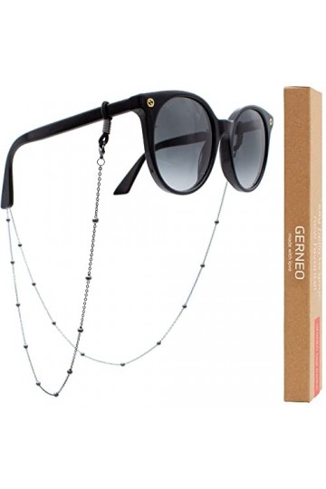 GERNEO® - Tulum - Chaîne de lunettes de qualité supérieure et cordon de lunettes en différentes couleurs - en or 18 carats ou