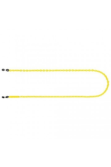 KOMONO Bounce Yellow Cordon de lunettes de soleil unisexe, chaîne de lunettes en aluminium de 74cm pour femmes et hommes