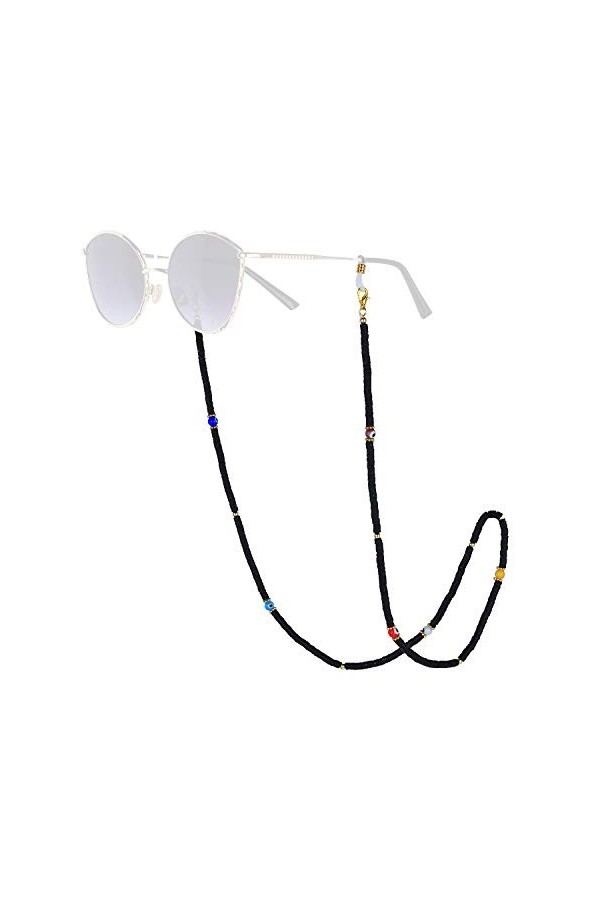 C·QUAN CHI Lunettes Chaîne Lunettes Collier de Mode Chaîne Lunettes antidérapantes Chaîne perlée Lunettes de Soleil Cordon de