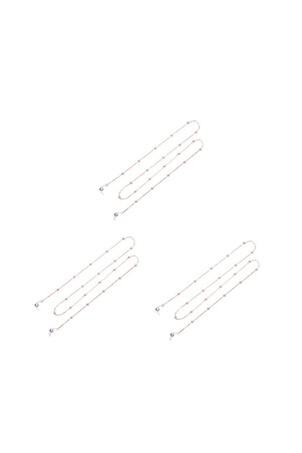 GALPADA 3 Pièces Accessoires De Lunettes Pour Femmes Chaîne De Lunettes Lunettes Sangle Lunettes Cordon Perle Colliers Pour F