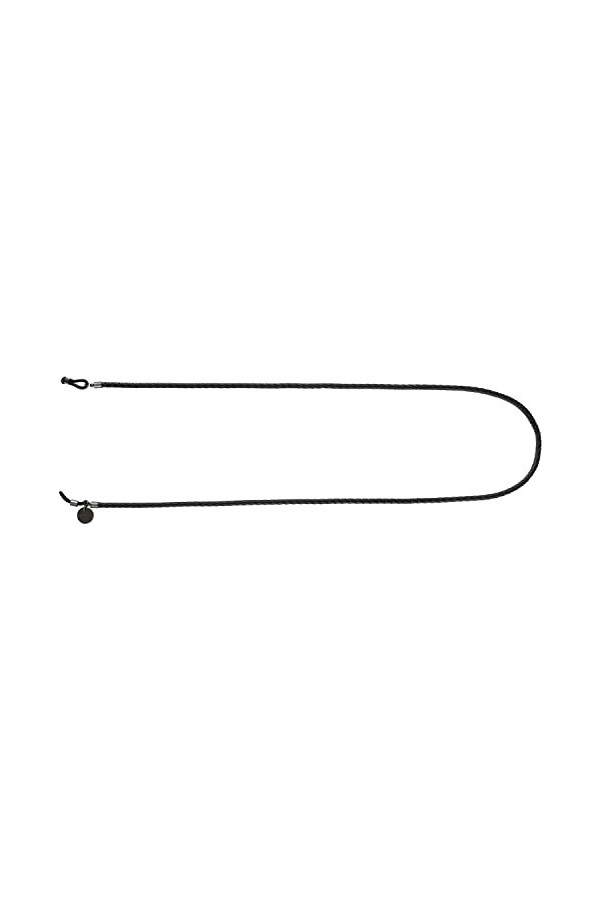 KOMONO Rider Black Cordon de lunettes de soleil unisexe, chaîne de lunettes en cuir de 74cm pour femmes et hommes