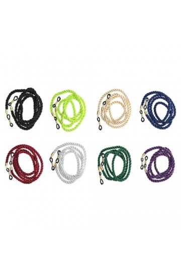 perfk 8x cou lanière cordon porte-lunettes chaînes réutilisable Durable mode polyvalent robuste lunettes sangle lunettes rete