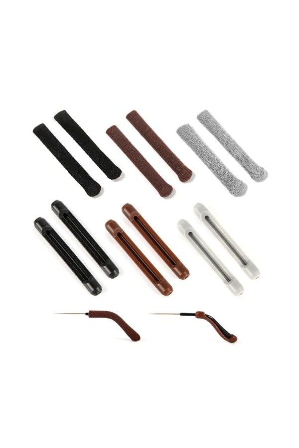 lasuroa 6 Paires de Coussinets dOreille pour Lunettes, Silicone + Coton Tricoté, Anti Glisse, Protege Branche Lunette pour E