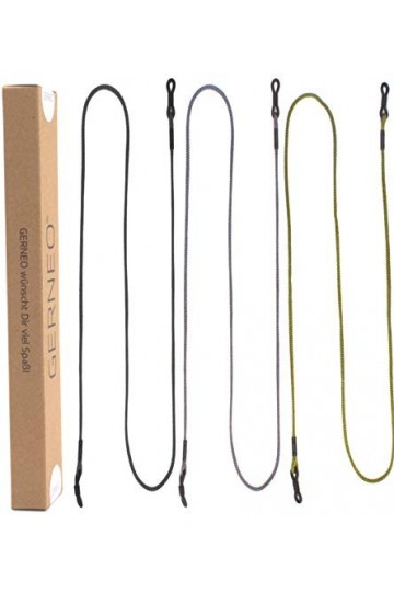 GERNEO® - BERLIN - Cordon à lunettes en tissu de haute qualité - Cordon extra long unisexe pour lunettes de soleil & lunettes