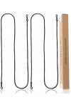GERNEO® - BERLIN - Cordon à lunettes en tissu de haute qualité - Cordon extra long unisexe pour lunettes de soleil & lunettes