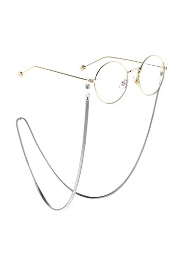 ENLLY Chaînes Sangle de Lunettes for Femmes Cordon de Lunettes élégant Color : Argent, Size : 1 
